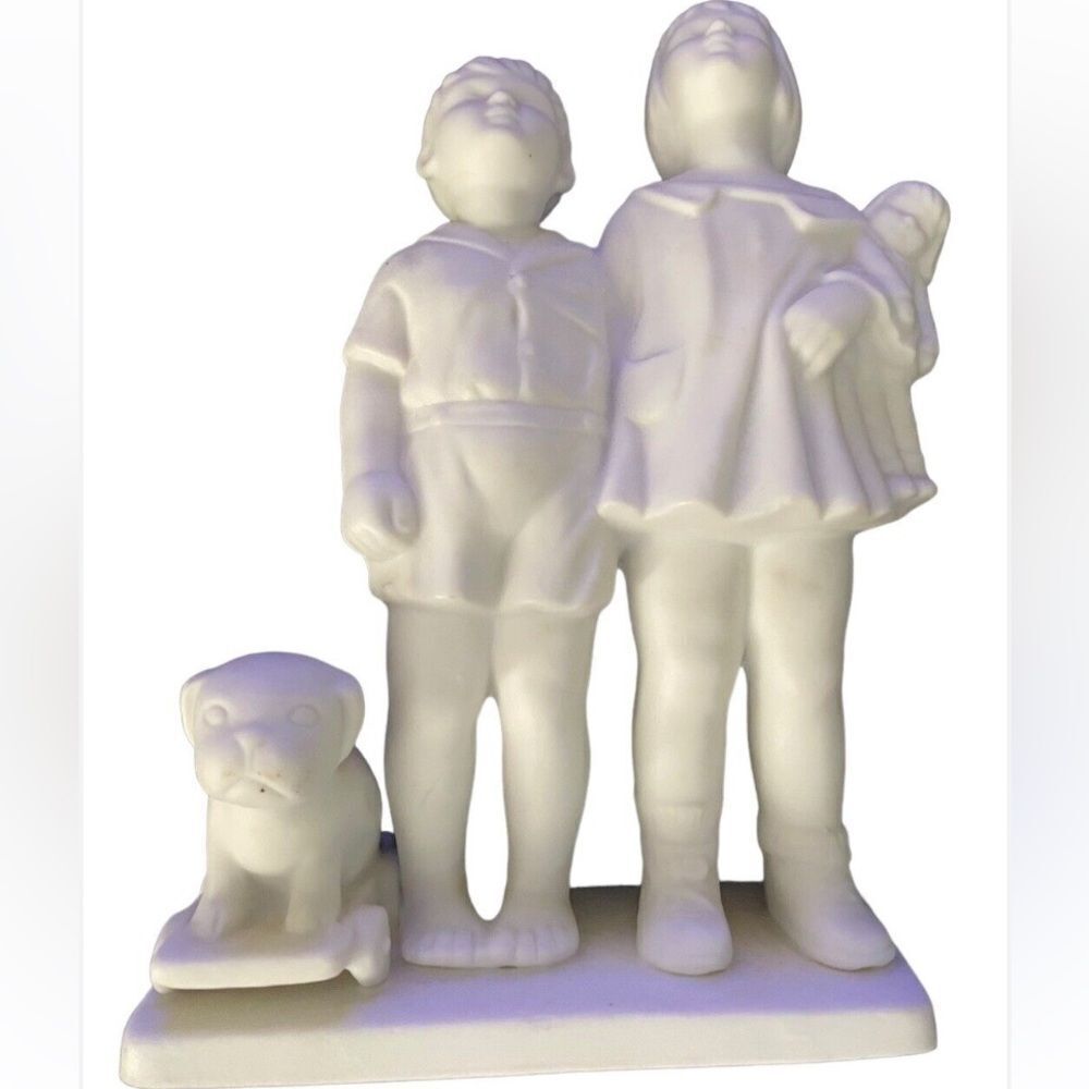 The Little Pals Lawn Memorial-Park Assn Glendale,Calif Bisque Porcelain Figures - Picture 8 of 14